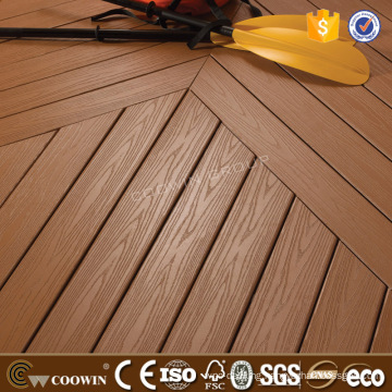 Anti-scratch nature wood grain WPC out door decking lowes flooring sale